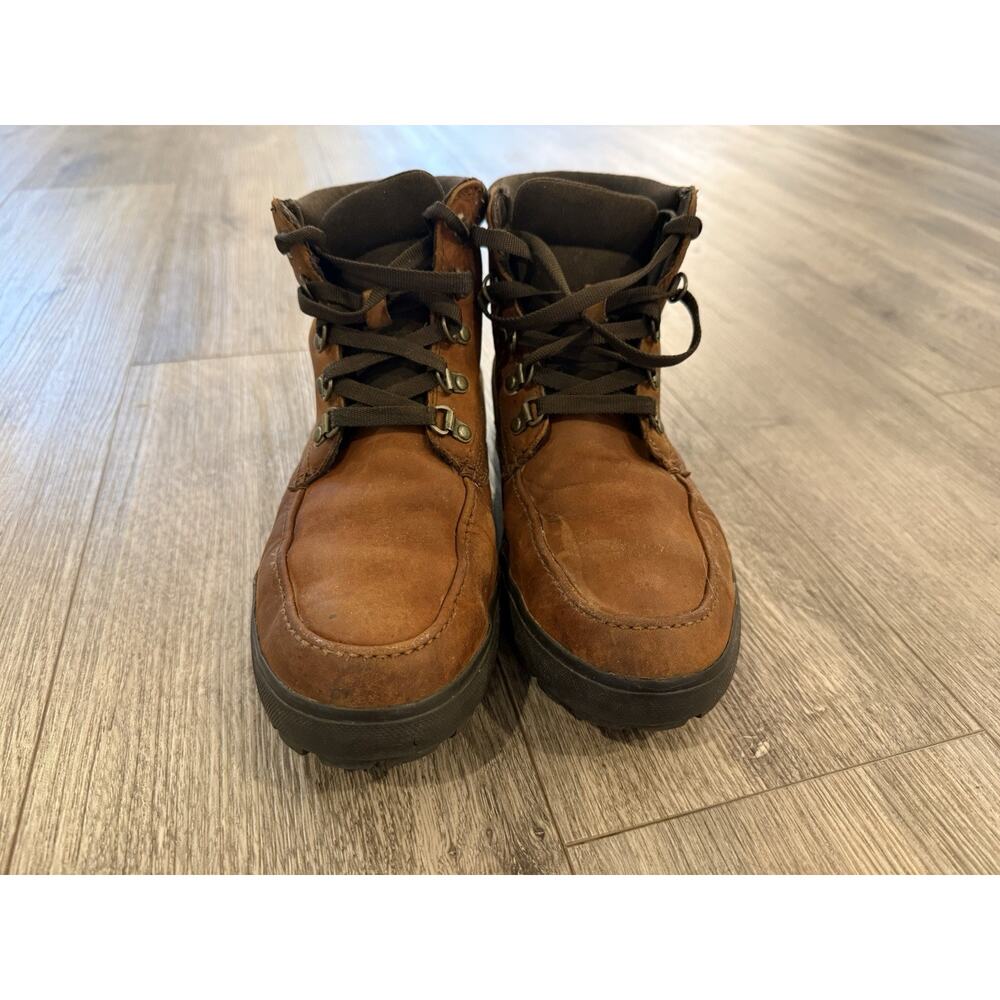 Timberland Brown Leather Lace-Up Boots - Picture 3 of 7